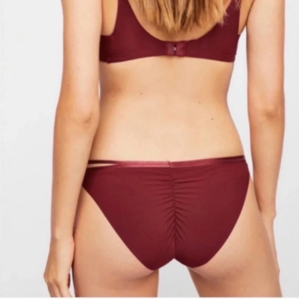 Free People merlot Zoey bikini panty XS New With Tags